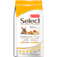 Select MINI ADULT LIGHT-STERILIZED Пиле с ориз, чувал от 8кг, цена за чувал 79.60лв. /1кг-9.95лв./